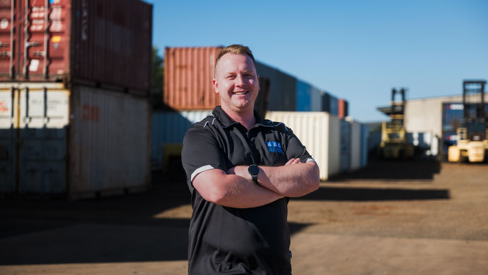 ABC Containers team member at the Rocla depot